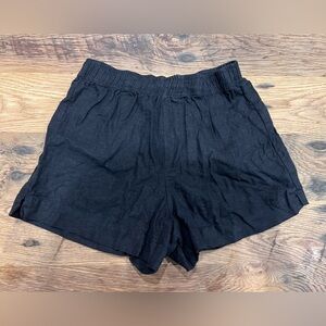 Pacsun La Hearts Black Linen Blend Shorts